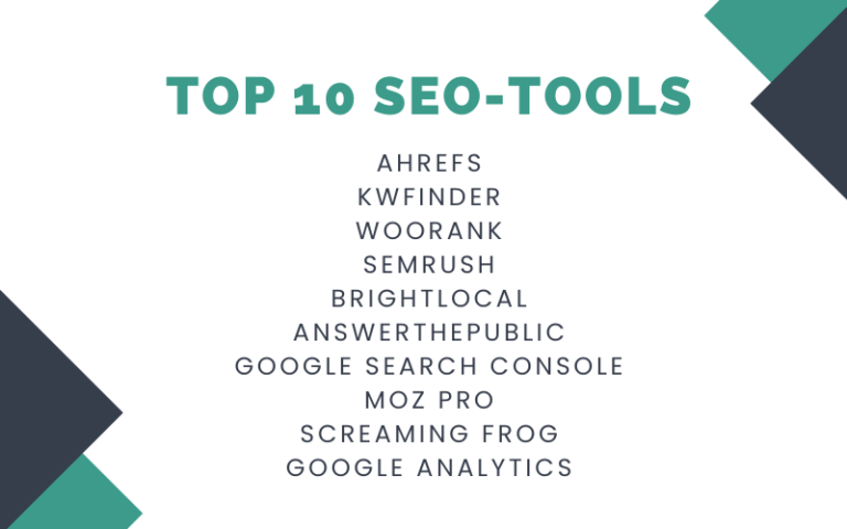 Top 10 SEO-Tools - Liste der besten Suchmaschinenoptimierungstools